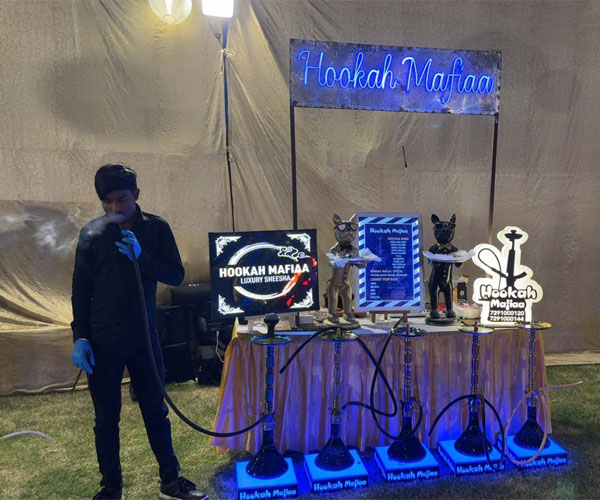 Premium hookah catering setup Delhi NCR — Sheesha Paradise